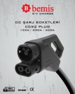 DC Şarj Soketi Bir Ucu Açık Kablolu 5 m 150A